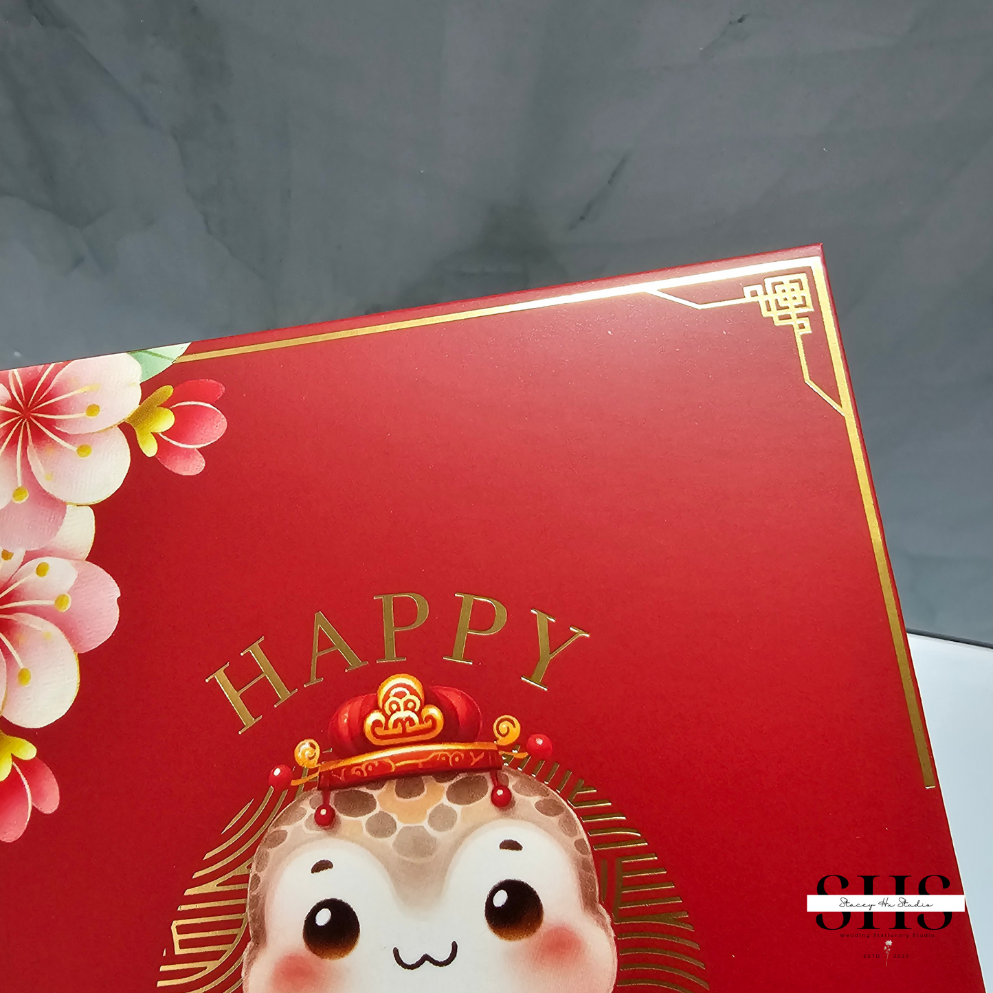 100 Day Red Envelopes | Set of 10 | Snake | Red & Gold Foil