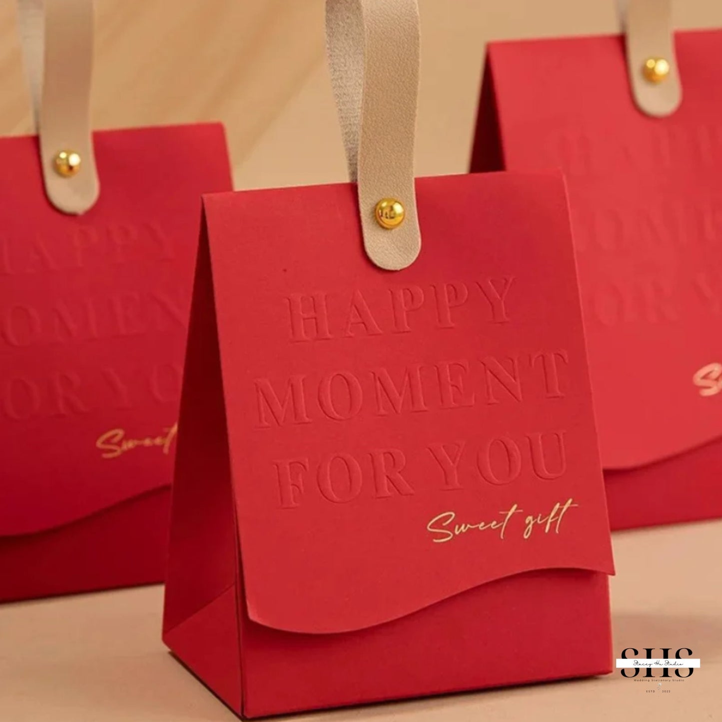 Embossed Portable Party Favor Box | Small | 2 Colors