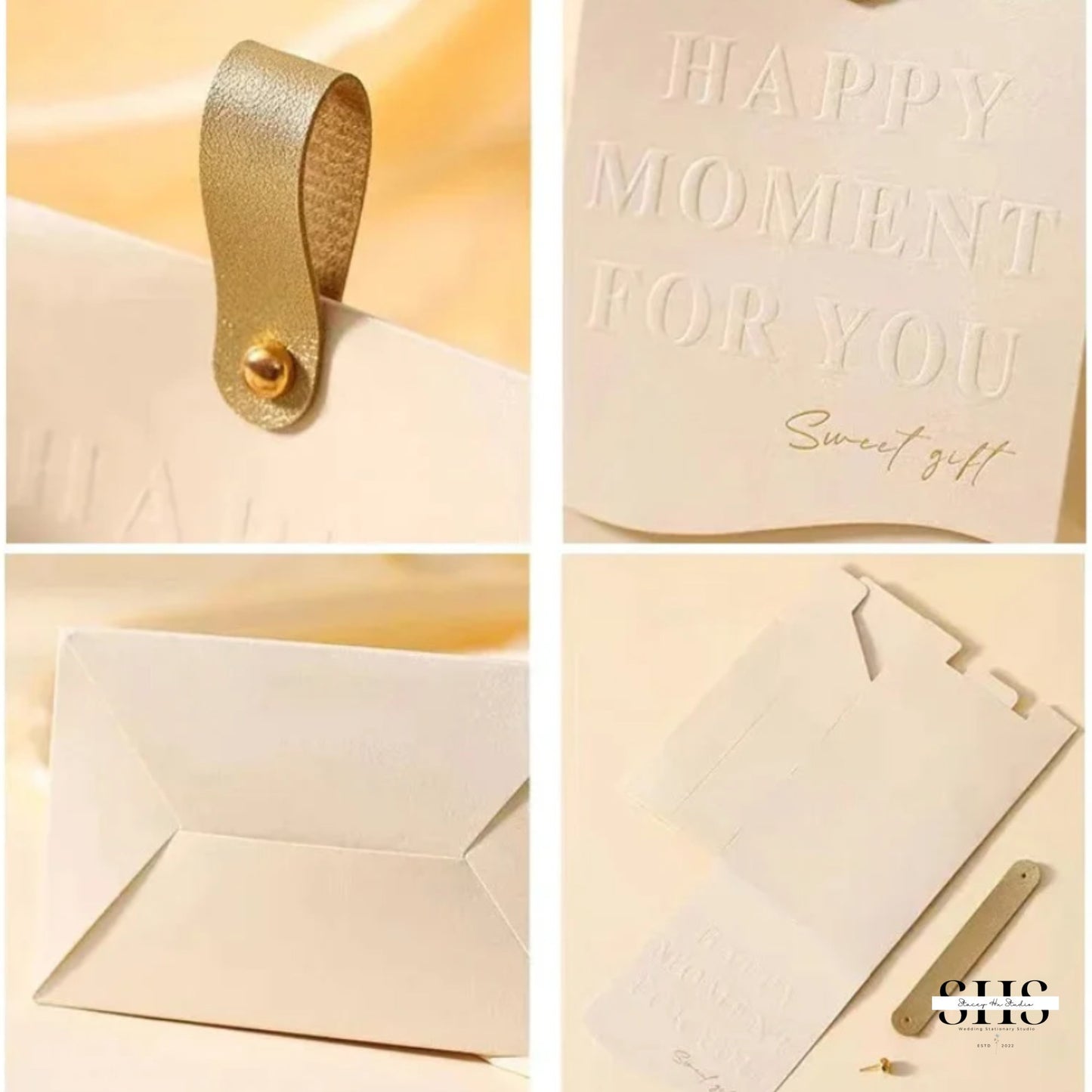 Embossed Portable Party Favor Box | Small | 2 Colors