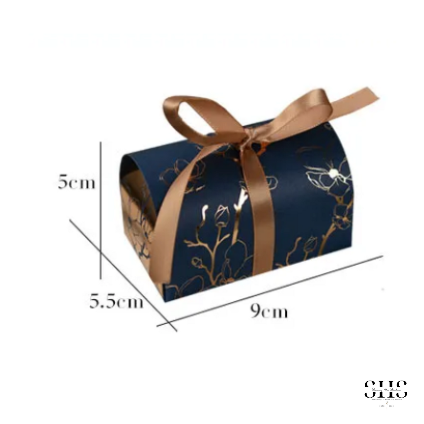 Floral Gold-Foil Arch Party Favor Boxes | Small | 3 Colors