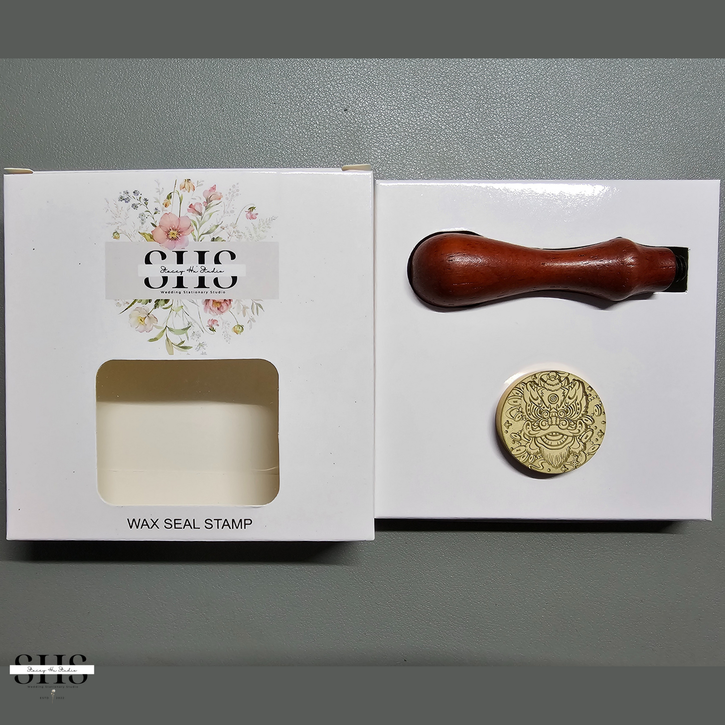 Lunar New Year Dragon Lion Head Wax Seal Stamp | Stamp Only