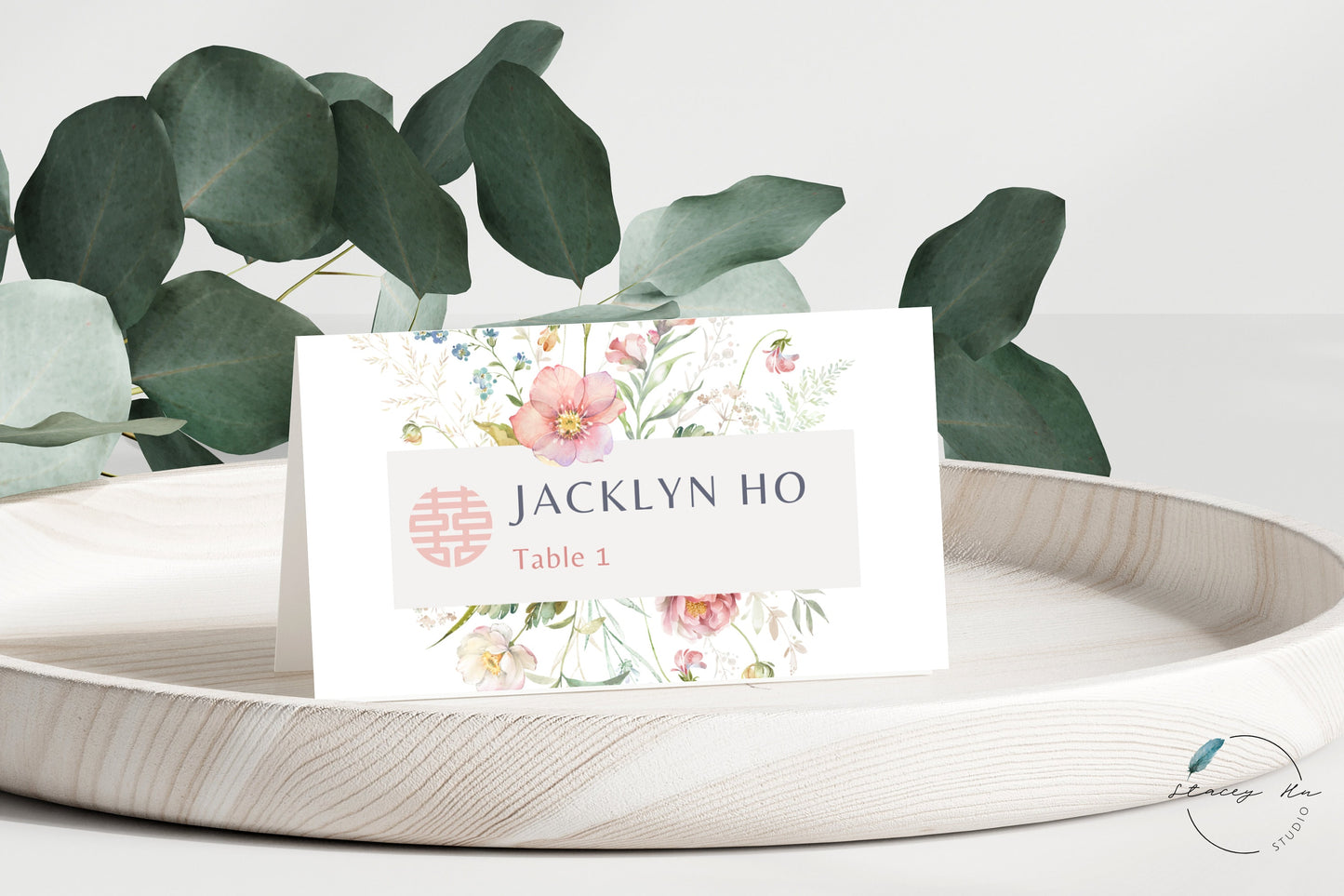 Simple Spring Bloom Place Card | 3.5x4 IN