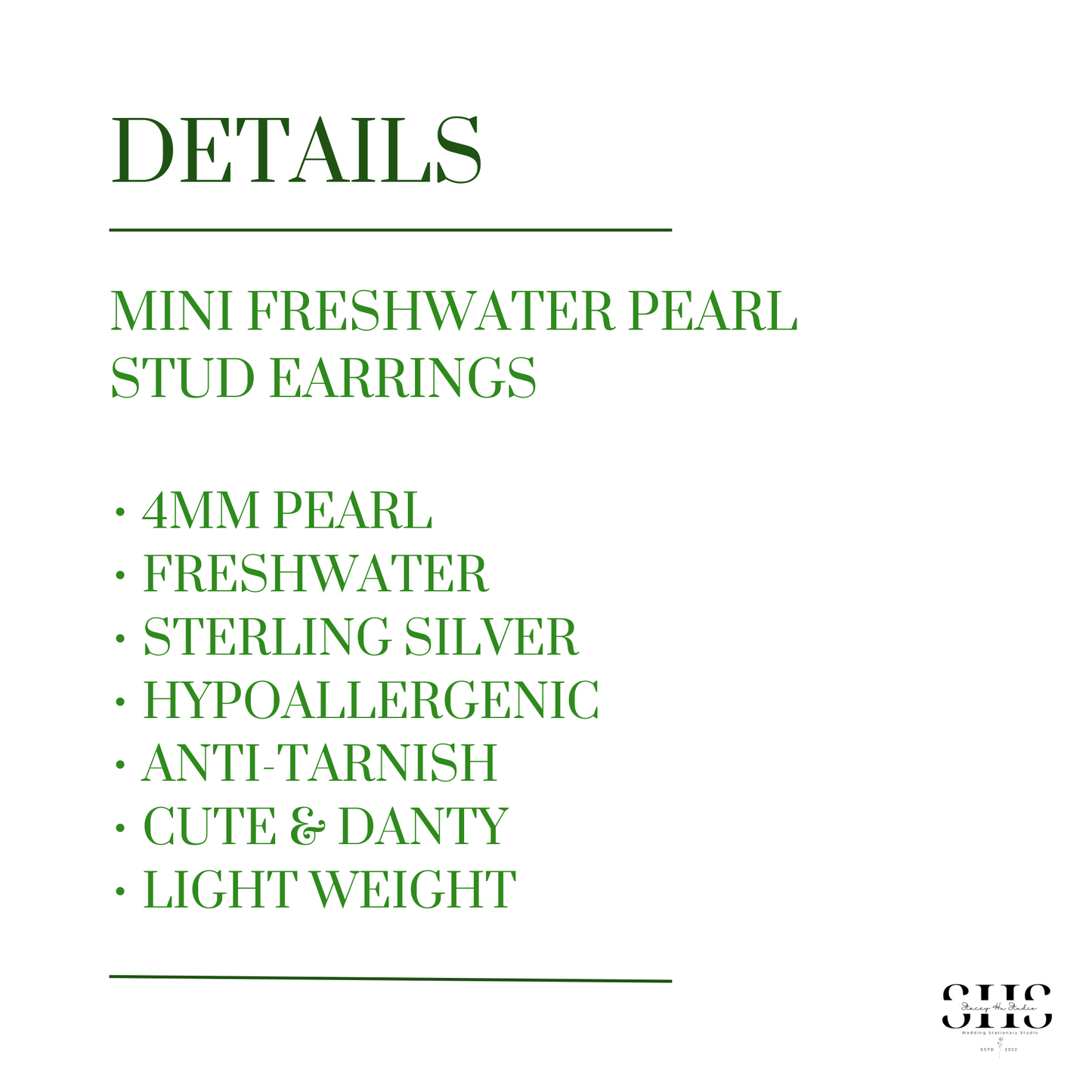 Simple Mini Freshwater Pearl Stud Earrings Gift | Personalized Bride Proposal Card | Gift Box Add-on
