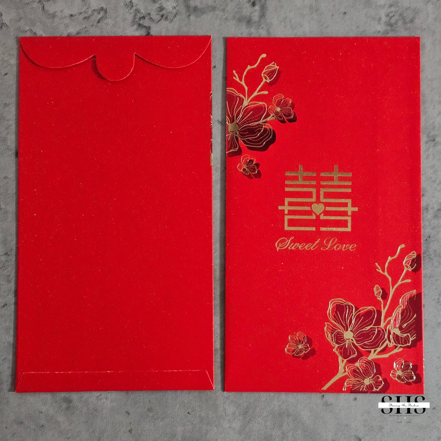 Orchids Wedding Red Envelope | Hong Bao