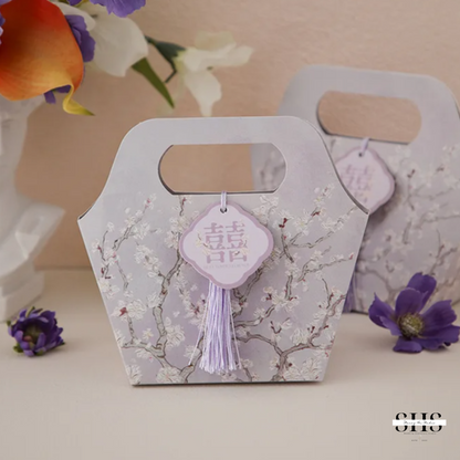 Sakura Asian Wedding Portable Party Favor Bag | 3 Colors