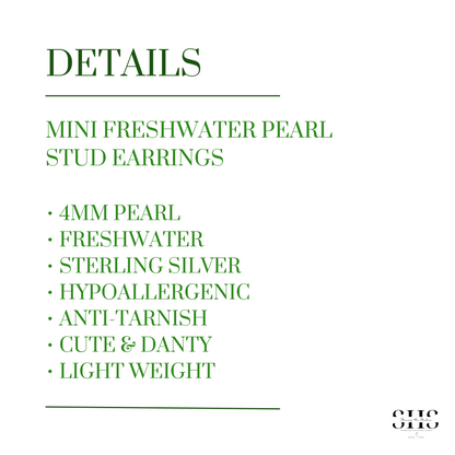 Simple Mini Freshwater Pearl Stud Earrings Gift | Personalized Bride Proposal Card | Gift Box Add-on